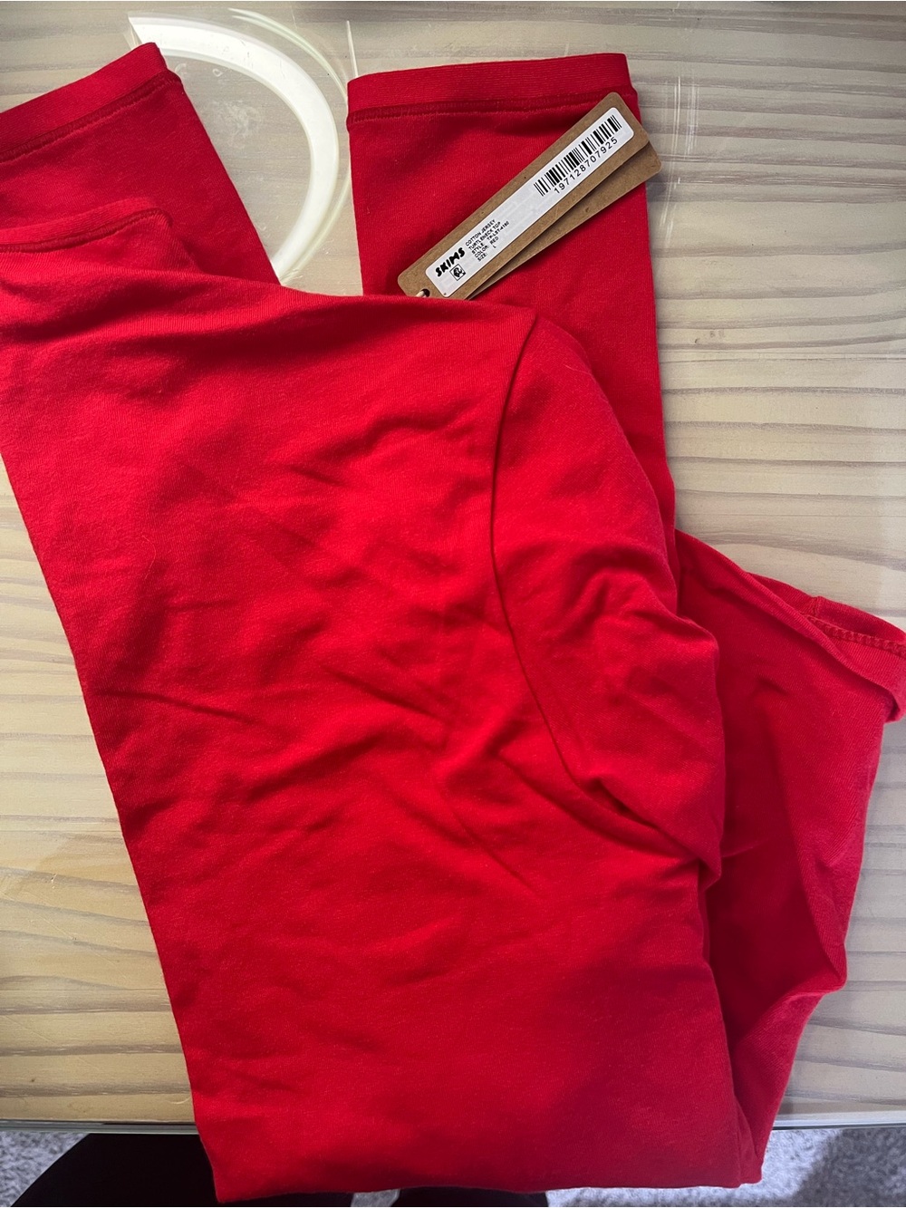 NWT SKIMS Cotton Jersey long sleeve turtleneck size Large